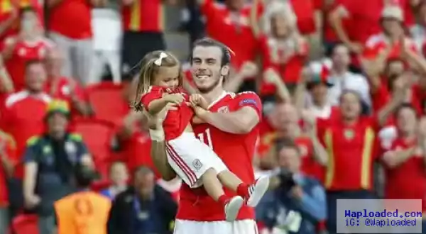 Gareth Bale Celebrates Wales Victory With Daughter